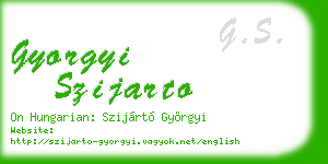 gyorgyi szijarto business card
